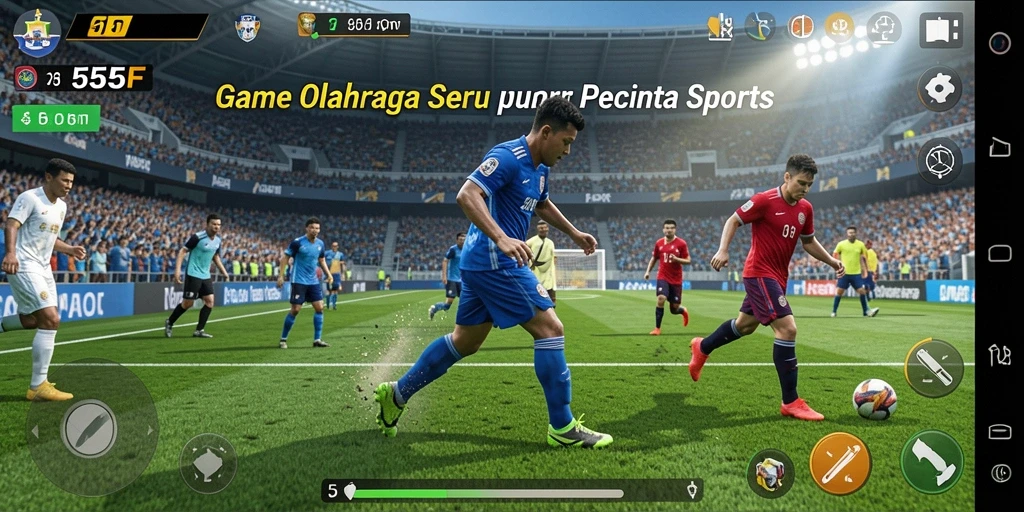 Tampilan gameplay 555F yang seru dan mendebarkan.