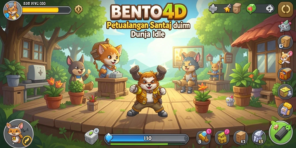Tampilan gameplay BENTO4D yang menarik dan interaktif.
