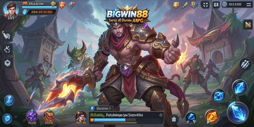 Tampilan gameplay seru di dunia ARPG BIGWIN88.