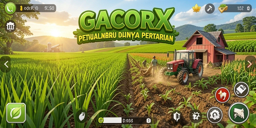 Tampilan gameplay menarik dengan berbagai aktivitas bertani yang seru.