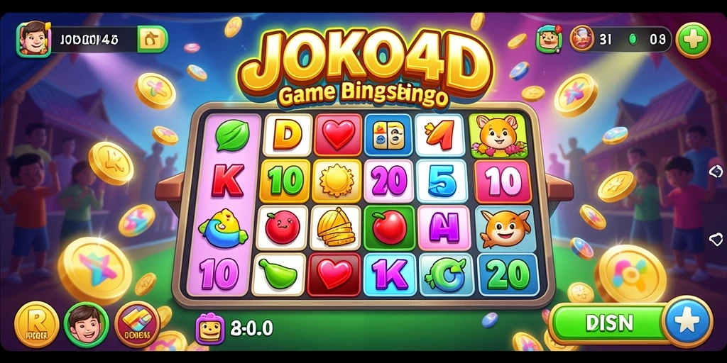 Tampilan bermain Bingo yang seru dan interaktif di JOKO4D.