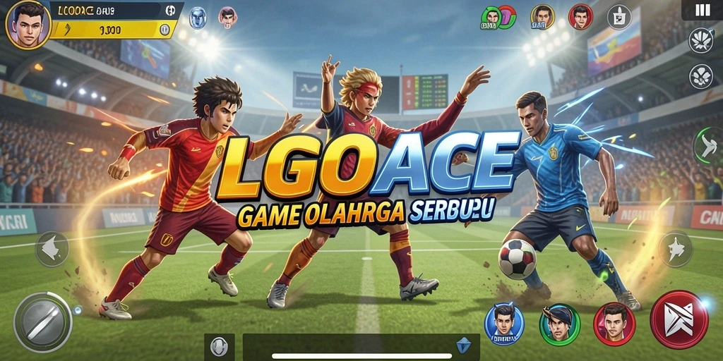 Tangkapan layar LGOACE menampilkan aksi seru gameplay olahraga.