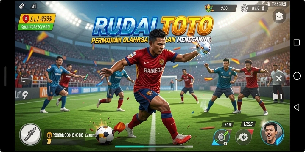 Tampilan menarik dari gameplay olahraga di RUDALTOTO.