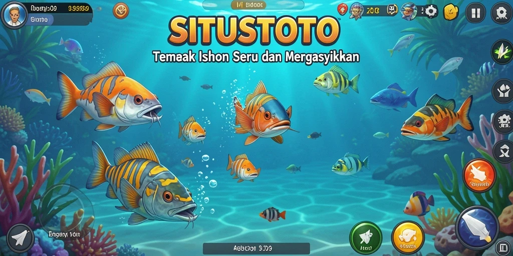 Gameplay seru dari SITUSTOTO di lautan penuh ikan.