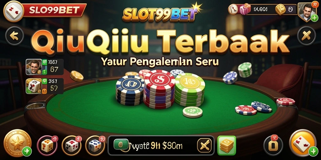 Tampilan gameplay SLOT99BET yang menarik saat bermain QiuQiu.