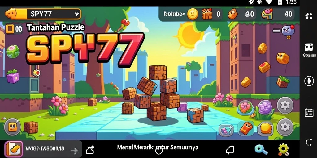 Screenshot gameplay <strong>SPY77</strong> menunjukkan puzzle menarik dan tantangan yang mengasah otak.