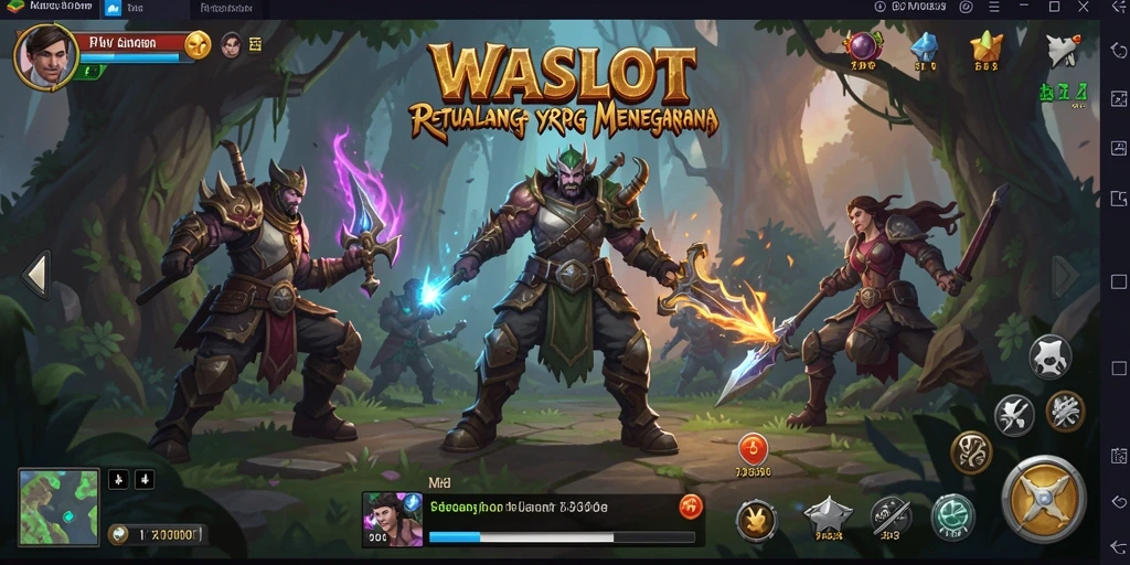 Tampilan gameplay <strong>WASLOT</strong> yang penuh aksi dan petualangan dalam dunia RPG.