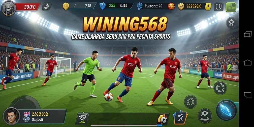 Tampilan menarik dari gameplay olahraga di WINNING568.